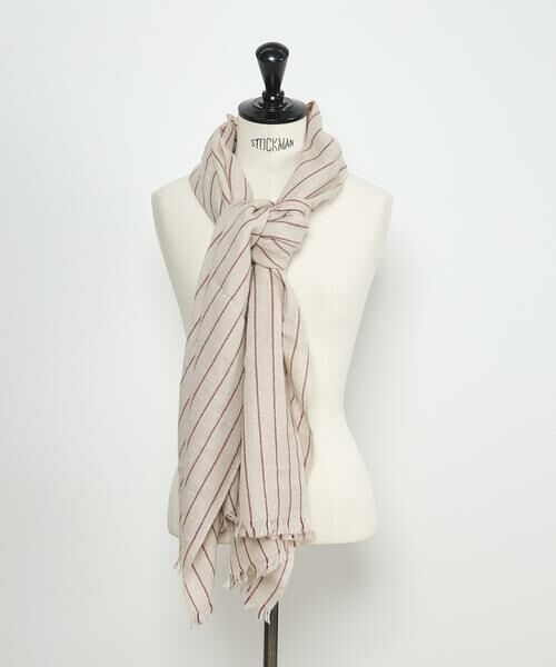 INED / イネド マフラー・ショール・スヌード・ストール | カシミヤマフラー《Made in Italy》（ベージュ2）
