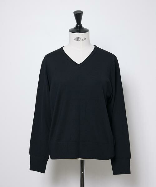 INED / イネド ニット・セーター | FF30ゲージ Vネックニット | 詳細13