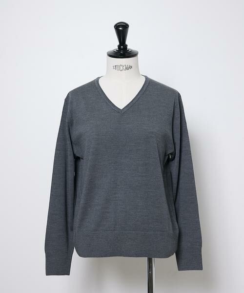 INED / イネド ニット・セーター | FF30ゲージ Vネックニット | 詳細5