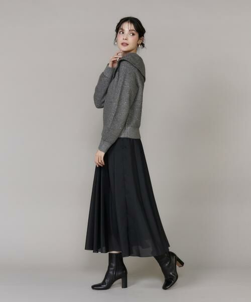 INED / イネド ニット・セーター | オフショルダー風グリッターニット | 詳細5