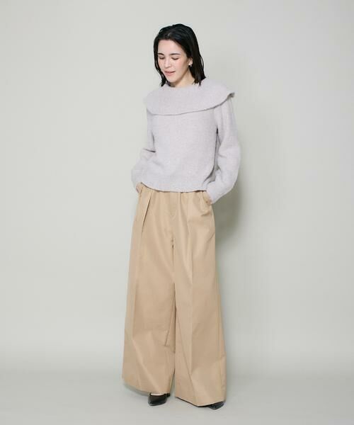 INED / イネド ニット・セーター | オフショルダー風グリッターニット | 詳細7