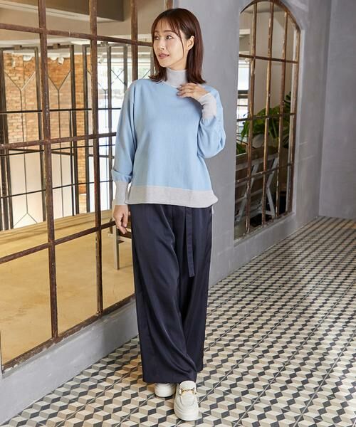 INED / イネド ニット・セーター | ウール100％ハイネックニット | 詳細2