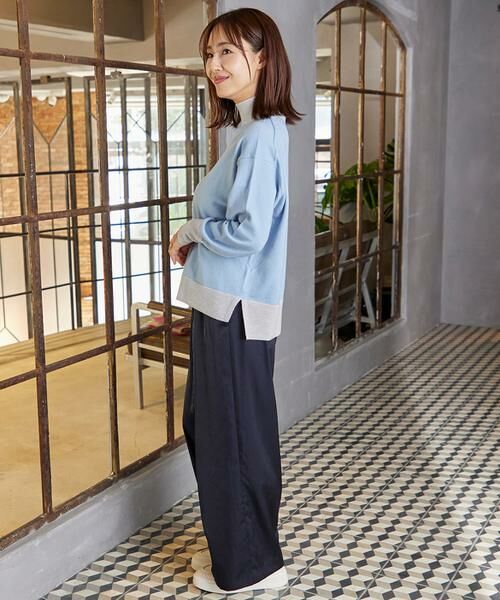 INED / イネド ニット・セーター | ウール100％ハイネックニット | 詳細3