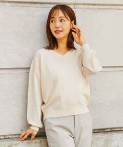 INED / イネド ニット・セーター | ウール100％Vネックニット