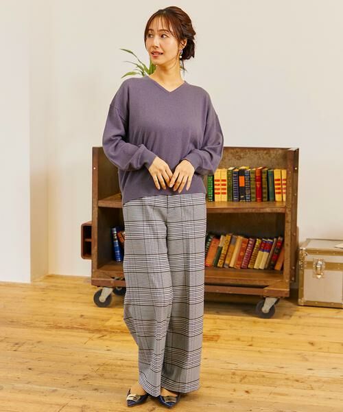 INED / イネド ニット・セーター | ウール100％Vネックニット | 詳細11