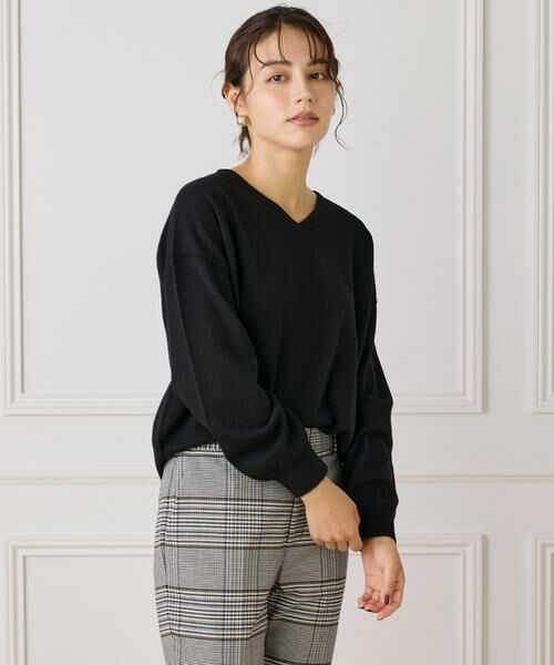 INED / イネド ニット・セーター | ウール100％Vネックニット | 詳細14