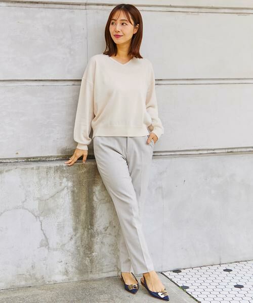 INED / イネド ニット・セーター | ウール100％Vネックニット | 詳細5