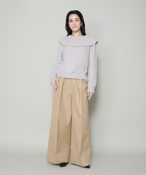 INED / イネド ニット・セーター | 《大きいサイズ》オフショルダー風グリッターニット | 詳細8