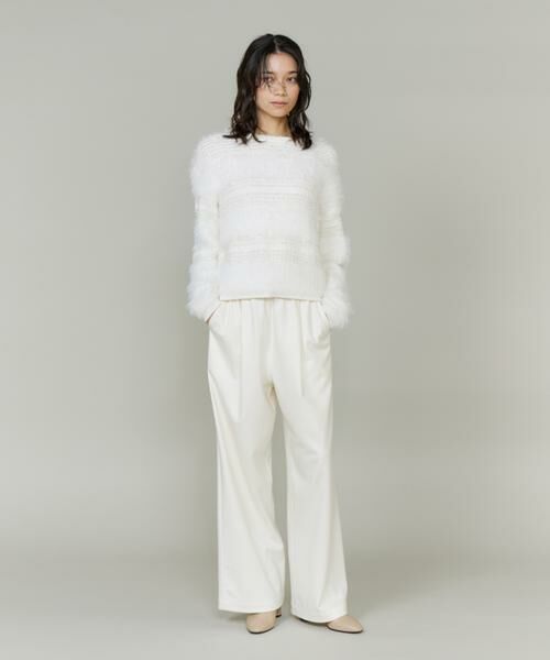 INED / イネド ニット・セーター | 《大きいサイズ》フェザーヤーンプルオーバー | 詳細6
