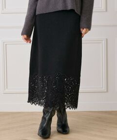 INED / イネド ロング・マキシ丈スカート | レースニットスカート
