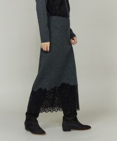 INED / イネド ロング・マキシ丈スカート | レースニットスカート