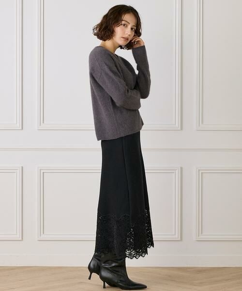 INED / イネド ロング・マキシ丈スカート | レースニットスカート | 詳細11