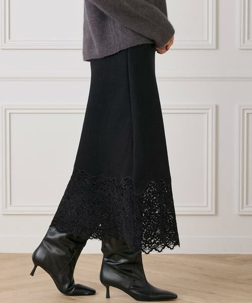 INED / イネド ロング・マキシ丈スカート | レースニットスカート | 詳細9