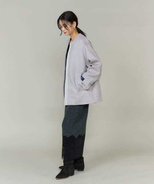 INED / イネド ミニ・ひざ丈スカート | 《大きいサイズ》レースニットスカート | 詳細6