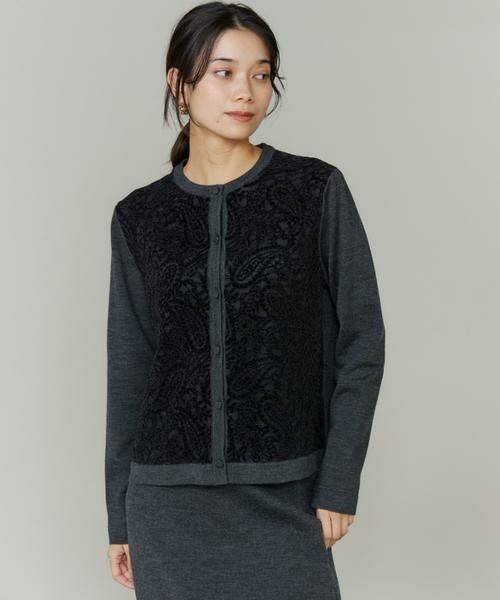 INED / イネド カーディガン・ボレロ | 《大きいサイズ》レースカーディガン | 詳細1