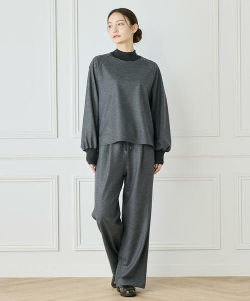 INED / イネド カットソー | 《大きいサイズ》圧縮スムースドッキングニットプルオーバー | 詳細7