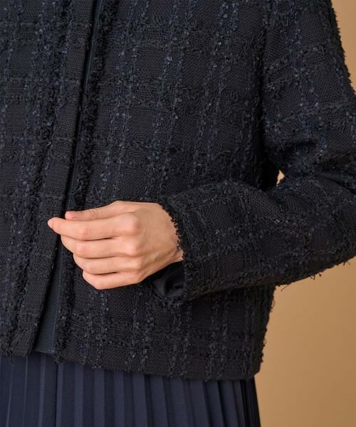 INED / イネド ノーカラージャケット | ノーカラーツイードジャケット《LINTON》 | 詳細14