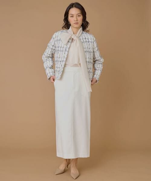 INED / イネド ノーカラージャケット | ノーカラーツイードジャケット《LINTON》 | 詳細2