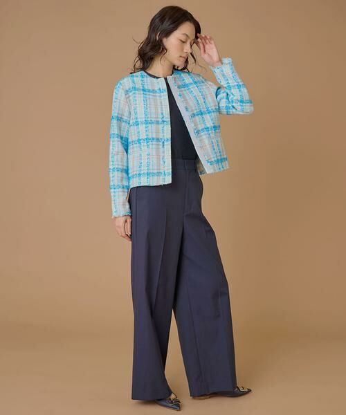 INED / イネド ノーカラージャケット | ノーカラーツイードジャケット《LINTON》 | 詳細4