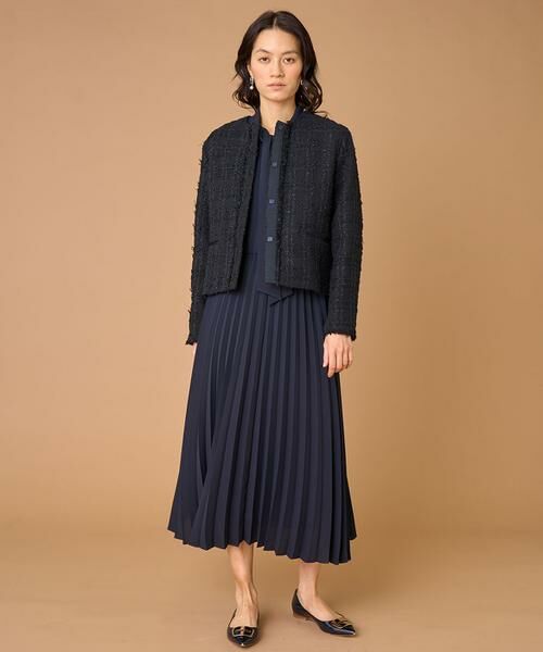 INED / イネド ノーカラージャケット | ノーカラーツイードジャケット《LINTON》 | 詳細7