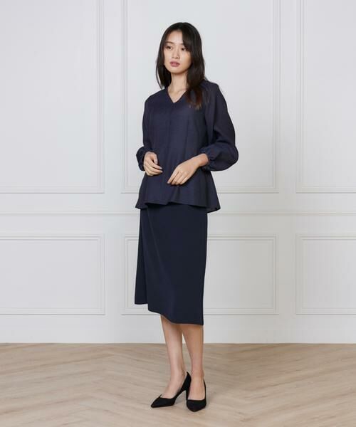 INED / イネド シャツ・ブラウス | 《大きいサイズ》Vネックブラウス | 詳細10