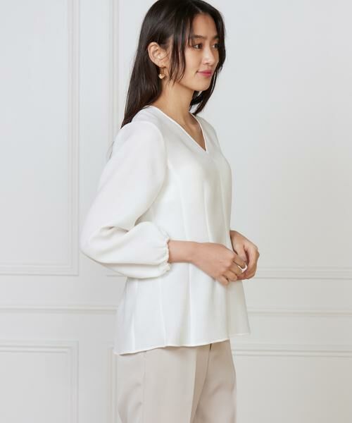 INED / イネド シャツ・ブラウス | 《大きいサイズ》Vネックブラウス | 詳細13