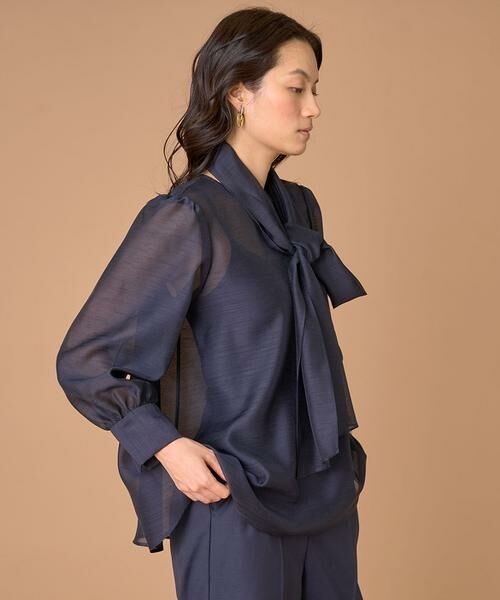 INED / イネド シャツ・ブラウス | 《大きいサイズ》2WAYボウタイブラウス | 詳細4