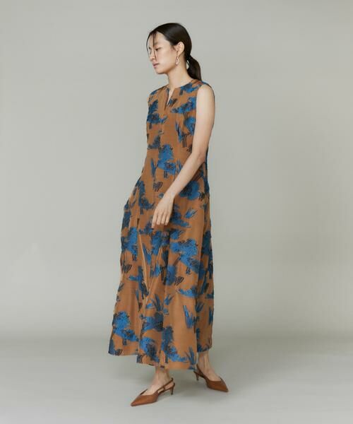 INED / イネド ミニ丈・ひざ丈ワンピース | 花柄ジャガードワンピース | 詳細3