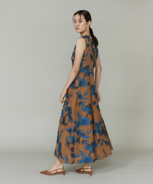 INED / イネド ミニ丈・ひざ丈ワンピース | 花柄ジャガードワンピース | 詳細4