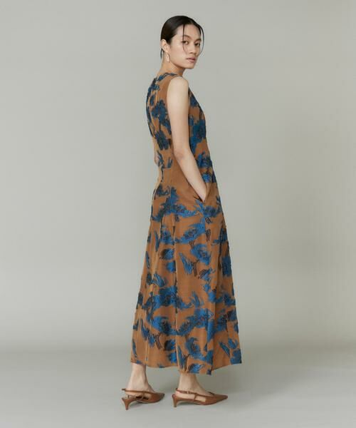 INED / イネド ミニ丈・ひざ丈ワンピース | 花柄ジャガードワンピース | 詳細5