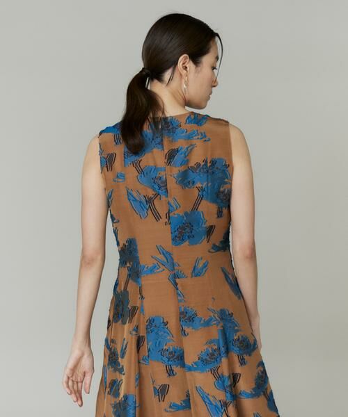 INED / イネド ミニ丈・ひざ丈ワンピース | 花柄ジャガードワンピース | 詳細8