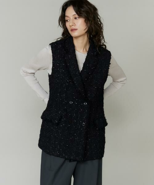 INED / イネド ベスト | 《大きいサイズ》LINTONテーラードジレ | 詳細8