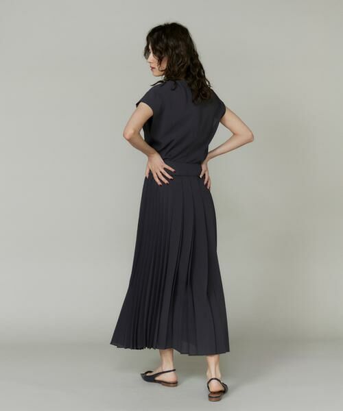 INED / イネド ミニ・ひざ丈スカート | 《大きいサイズ》アシンメトリープリーツスカート　 | 詳細5