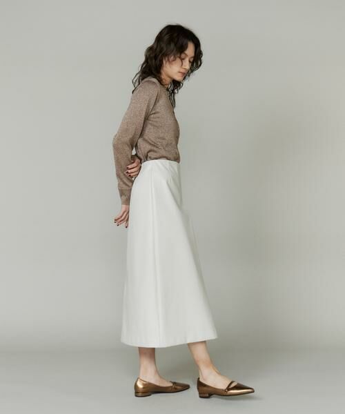 INED / イネド ミニ・ひざ丈スカート | 《大きいサイズ》フェイクレザースカート | 詳細4