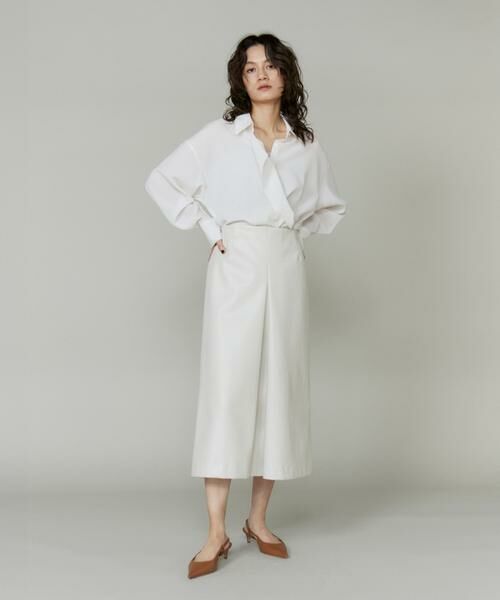 INED / イネド ミニ・ひざ丈スカート | 《大きいサイズ》フェイクレザースカート | 詳細6