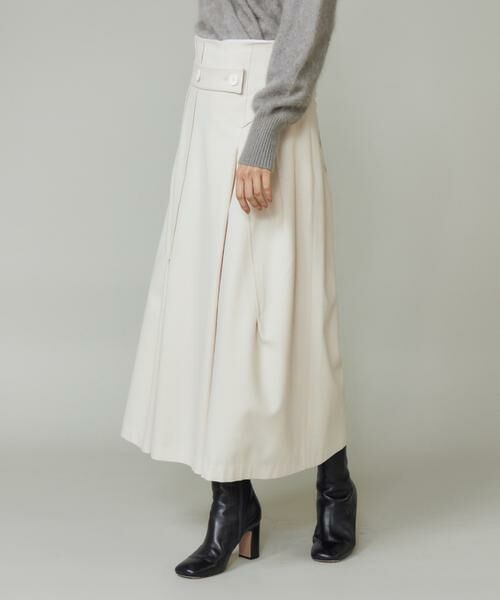 INED / イネド ロング・マキシ丈スカート | 《大きいサイズ》ラップ風スカート | 詳細10