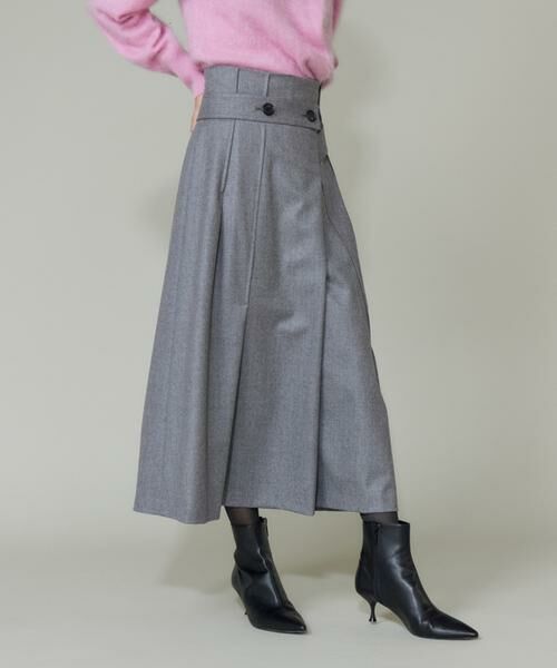 INED / イネド ロング・マキシ丈スカート | 《大きいサイズ》ラップ風スカート | 詳細12