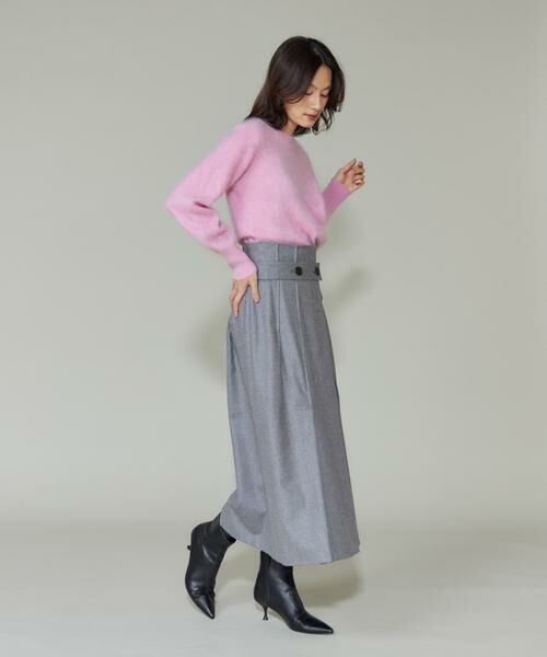 INED / イネド ロング・マキシ丈スカート | 《大きいサイズ》ラップ風スカート | 詳細3