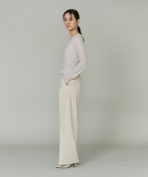 INED / イネド その他パンツ | 《大きいサイズ》フェイクスエードタックワイドパンツ | 詳細11
