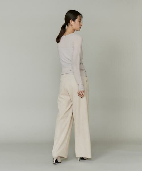 INED / イネド その他パンツ | 《大きいサイズ》フェイクスエードタックワイドパンツ | 詳細12