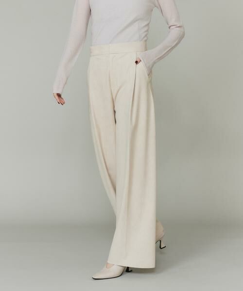 INED / イネド その他パンツ | 《大きいサイズ》フェイクスエードタックワイドパンツ | 詳細13