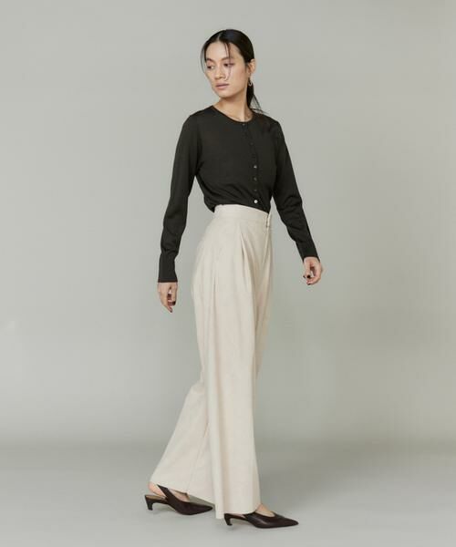 INED / イネド その他パンツ | 《大きいサイズ》フェイクスエードタックワイドパンツ | 詳細8
