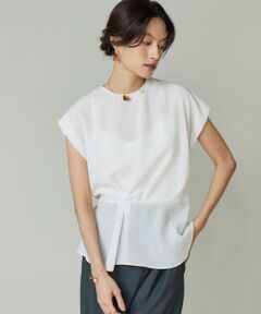 INED / イネド シャツ・ブラウス | アシンメトリーフレンチスリーブブラウス