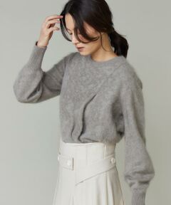 INED / イネド ニット・セーター | 《大きいサイズ》カシミヤタックプルオーバー