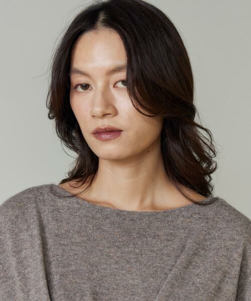 INED / イネド ミニ丈・ひざ丈ワンピース | 《大きいサイズ》タックデザインニットワンピース | 詳細12