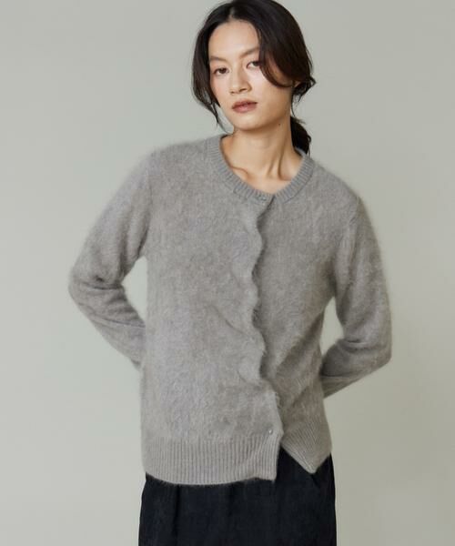 INED / イネド カーディガン・ボレロ | 《大きいサイズ》カシミヤアシンメトリーカーディガン | 詳細10