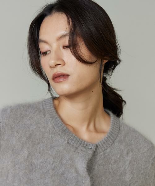 INED / イネド カーディガン・ボレロ | 《大きいサイズ》カシミヤアシンメトリーカーディガン | 詳細13