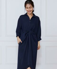 INED / イネド ミニ丈・ひざ丈ワンピース | サテンツイストワンピース