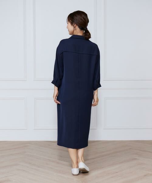 INED / イネド ミニ丈・ひざ丈ワンピース | サテンツイストワンピース | 詳細11