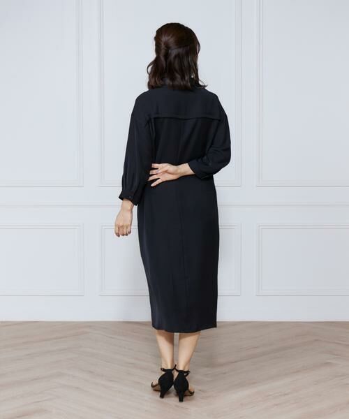 INED / イネド ミニ丈・ひざ丈ワンピース | サテンツイストワンピース | 詳細14